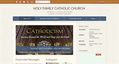 Desktop Screenshot of holyfamilymodesto.org
