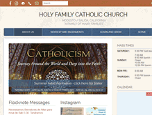 Tablet Screenshot of holyfamilymodesto.org